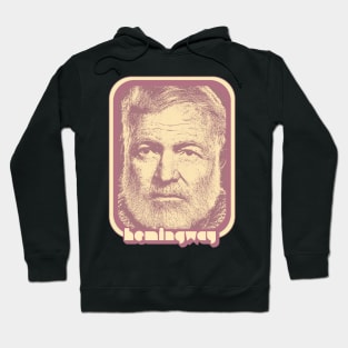 Ernest Hemingway // Retro Aesthetic Fan Art Gift Hoodie